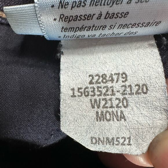 Paige Hoxton Ultra Skinny Jeans Women's 26 Blue Mid Rise Mona DNM521 Dark Wash - Picture 8 of 11